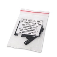 10kinds X10pcs = 100pcs SOT-23 SMD transistor KIT S9013 S9014 S9015 S9018 MMBT3904 MMBT3906 SS8050 S