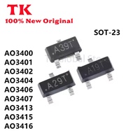 20PCS AO3400 AO3401 AO3402 AO3404 AO3406 AO3407 AO3415 AO3416 AO3404 AO3406 AO3415 SMD SOT-23 In Sto