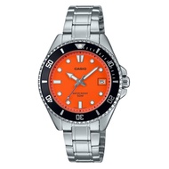 Casio Standard ft. Mini Duro Orange Dial Sporty Mens Watch MDV-10D-4A1 MDV-10D-4A1V