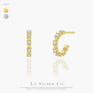Le Silber Co.S925 - Golden Orbit Earrings