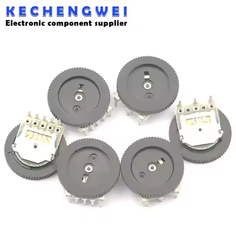10pcs Double Dial Taper Volume Wheel Duplex potentiometer B102 B103 B203 B503 B104 1K 2K 5K 10K 20K 