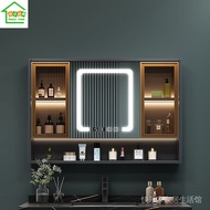 《Chinese mainland delivery, 10-20 days arrival》🔥Anti-fog storage rack simple wall-mounted integrated intelligent bathroom mirror cabinet mirror with lamp toilet storage cabinet separate EMDZ