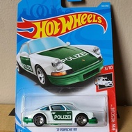 HOTWHEELS 71 PORSCHE 911 POLIZEI WHITEOriginal