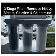 Water Filter & Purifier, 3 Stage System for Tap, Kitchen, Aquarium (Chlorine/Chloramine/Heavy Metals