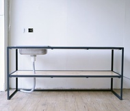 LOFT工業風木製洗手台