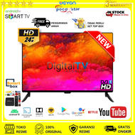 Ready Stock - Weyon - POCO STAR TV Smart Android Digital TV LED 24 inch Garansi Resmi