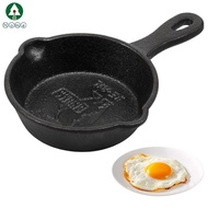 Mini Egg Frying Pan 8.5 cm Practical Small Kitchen Cast Iron Skillet for Camping SHOPSBC9730