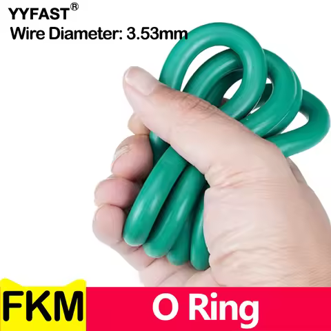 CS 3.53mm,Green FKM O Ring Seal Thickness Oil Gaskets Fuel Washer,Fluorine Rubber O-Rings Inner Diam
