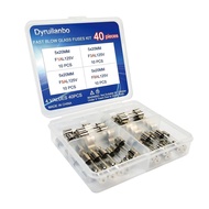 5x20mm Mini Fuse 125V 1A 3A 5A 8A amp Fast-Blow Glass Fuses Assortment Kit 0.2x0.78Inches Glass Tube