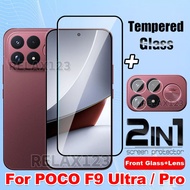 For POCO F9 Pro 5G 2IN1 Full Screen Protector Tempered Glass For POCO F9 Ultra F9Pro F9Ultra F 9 Pro