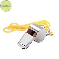 uloveremn Metal Whistle Referee Sport Rugby Stainless Steel Whistles Soccer Football Basketball Party Training School Cheering Tools SG