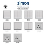Simon E3 Switch & Socket Outlet E3 Simon 1G 2G 3G 4G 1 WAY 2 Way 20A Doorbell Switch (SIRIM APPROVED