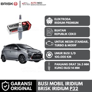 MESIN Brisk Premium Iridium P32 Car Spark Plugs for Toyota Agya 1.2 3NR Engine | Original Guarantee