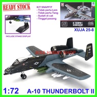 Model Kit XUJA 1/72 Aircraft A-10 Thunderbolt II A-10A Warthog and others Military Diecast Children'