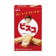 Ezaki Glico Bisco Biscuits - 15 Packs × 20 Individual Packs with Vitamin B1, B2, D, Calcium & Dietar