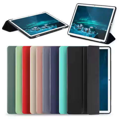 Tablet Cover For Huawei Mediapad M6 8.4 inch Leather Case SCM-AL09/W09 Silicone Soft Shell For M6 10