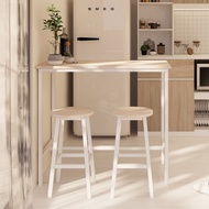 Looms ชุดโต๊ะบาร์+เก้าอี้ รุ่น GIVANA สีขาว (100x50x89 ซม.)