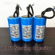 CD60 MOTOR STARTING CAPACITOR WATERPUMP CAPACITOR 250VAC BLUE