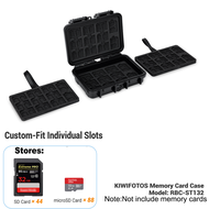 Kiwotos ที่เก็บของการ์ดความจำความจุขนาดใหญ่76การ์ด SD ขนาดเล็ก22การ์ด SD และ16 CFexpress Type-B/ การ