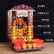 🚓Modern New Chinese Buddha Niche Altar Altar Home Shrine Wall-Mounted Buddha Shrine Incense Burner Table Buddha Cabinet