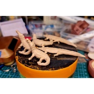 Set of 10 1/64 animals decorated with diorama diorama 1/64