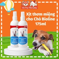 Xịt thơm miệng cho Chó và loại bỏ mảng bám Bioline 175ml
