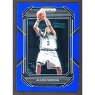 199 Sheets Allen Iverson Value Appreciation Guarantee Prizm Draft Picks Blue Metal Player Card