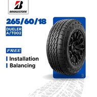 [Free Installation] 265/60/18 Bridgestone Dueler A/T002 (Year 2025) New Tyre Tire Tayar