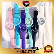 [🔥Malaysia 6Months Warranty🔥] Geneva Korean Jelly Sports Analog Men Ladies Watch Jam Tangan Lelaki W