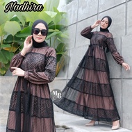 GAMIS BURKAT SYAR`I NADHIRA GAMIS NADIRA MINIAY GROSIR GAMIS PESTA BROKAT TILLE GAMIS MURAH MEWAH BE