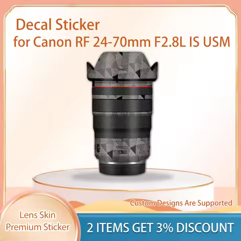 RF24-70mmF2.8 Skin Wrap Covered 2470 Decal Skin Protective Film Cover Film for Canon RF24-70mm F2.8L
