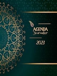 Agenda 2023 journalier A4: Planificateur et organiseur journalier , thème Mandala , pratique pour l'