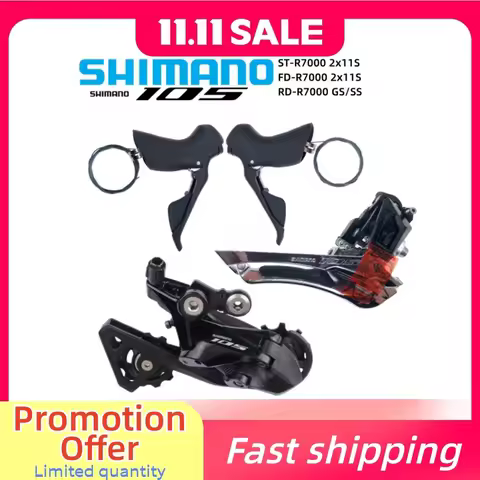 SHIMANO 105 R7000 Groupset 2x11S Shifter ST-R7000 Right/Left A Pair 11v Rear Derailleur RD-R7000 SS/