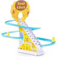 Duck Race Climbing Stairs Electronic Automatic Flashing Musical Toy