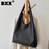 [BXX] High Capacity PU Leather Bags For Women  Spring Trend Branded Ladies Shoulder Travel Handbags