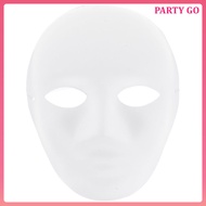 Mask Male Face White Scary Masks Blank Masquerade for Kids uiran