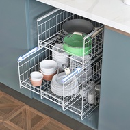 kitchen cabinet pull out basket / multi-function pull out storage rack / kitchen storage rack