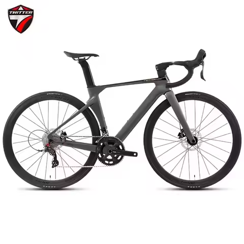 R5pro 2025 Twitter Shuntai 24 Speed Oil Disc Carbon Fiber Road Bicycle 700*26c BIke gravel bike