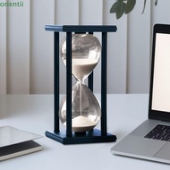 Hourglass Sand Timer, Black Wooden White Sand Sandglass Timer, Large Vintage 30 Minutes Hourglass Ti