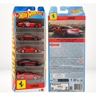 Hot Wheels Ferrari 5 pack Gift Pack F40 SF90 12Cilindri Dino GTC Hotwheels Ferrari