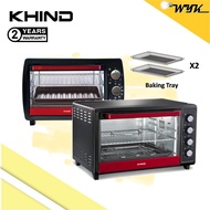 KHIND 26L/50L Electric Oven OT26/OT50 (Black) [2 BAKING TRAY]