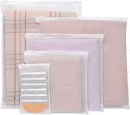 50-Pack Frosted Poly Mailer Bags - 3 Mil Thick Plastic Shipping Bags - 5 Sizes (4x6", 8x8", 10x10", 