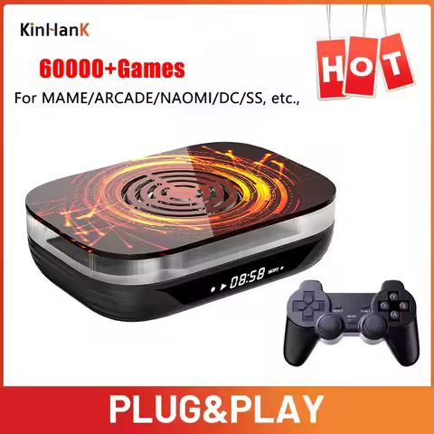 KINHANK Super Console X4 Plus Amlogic S905X4 Console Game for 60+ Emulator Arcade/MAME/NAOMI Game Co
