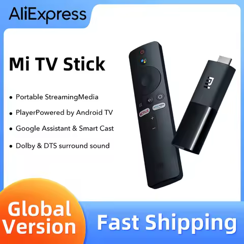 Global version Xiaomi Mi TV Stick box 1GB RAM 8GB Android TV 9.0 4-core 1080P HD Dual Decoding Googl