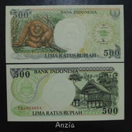 Uang kuno 500 rupiah orang utan UNC