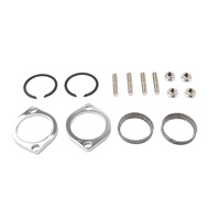 Exhaust Flange Install Kit Flanges Gaskets C-Clips Nuts Washers for Softail Sportster Dyna Touring 3