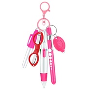 New 6-in-1 Multifunction Retractable Ball Pen Set Portable Permanent Marker Nurse Pens Nurse Badge C