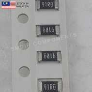 10PCS Taiwan-Grade 91R ±1%, 1206 SMD Resistor (91R0)