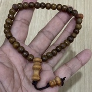 TASBIH GAHARU EMAS ASLI MESIR +imam dan bilal raja kayu Size mini 6mm 33biji sesuai utk wanita pendi