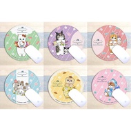 Mofusand 貓 聯成 Kuromi Melody 玉桂狗 水怪 布甸狗 hello kitty 卡通 公仔 滑鼠墊 鼠標墊 護腕墊 鍵盤手托 電腦墊 mouse pad  辦公室 office 
